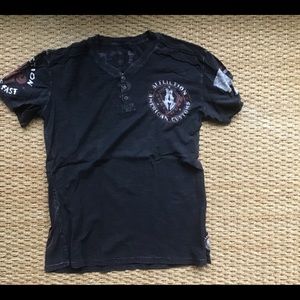 Affliction Henley tee shirt
